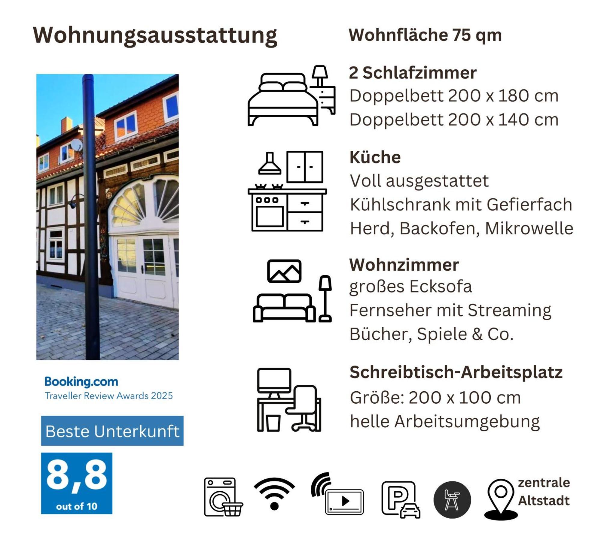 'Bright 1' Innenstadtlage, Ruhige, Schoene, Helle 3Zkb Wlan Herford Dış mekan fotoğraf